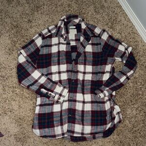American Eagle Outfitters Red and Green Plaid Shirt
